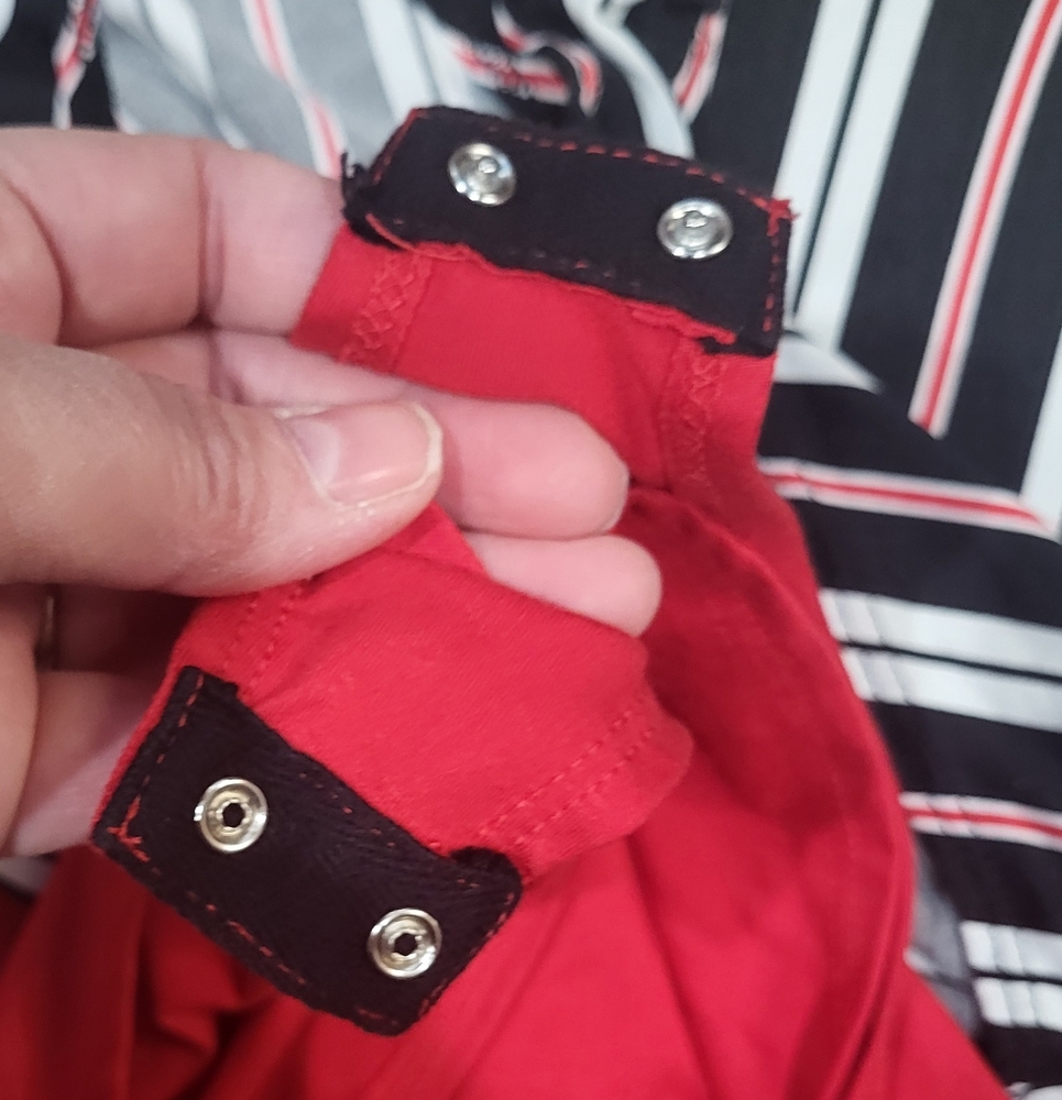 Set Of 2 Gaze Soft Red & Black Spaghetti Strap Bodysuits Sz M - Picture 2 of 10